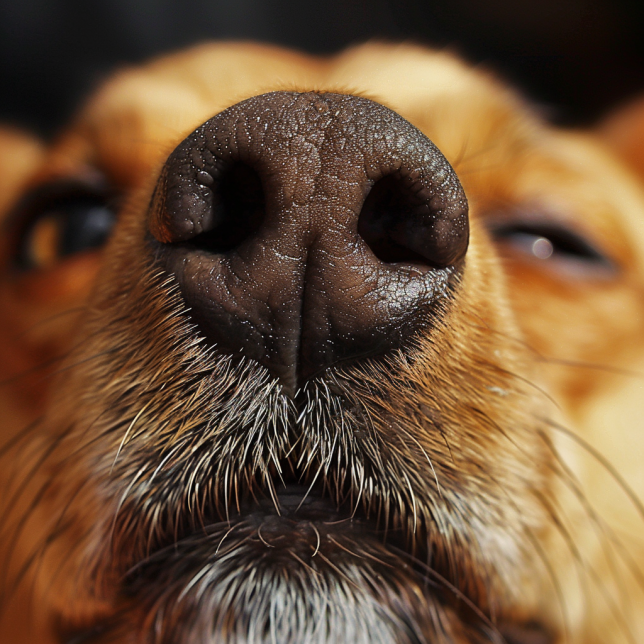 Zdjęcie suchego nosa u psa